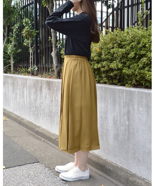 spiritoso(スピリトーゾ)の「USAコットン ロンT(Tシャツ/カットソー・レディース・ベージュ/パープル/ブルー系/ブラック/カーキ・FREE)」の10枚目の写真