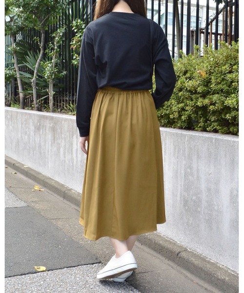 spiritoso(スピリトーゾ)の「USAコットン ロンT(Tシャツ/カットソー・レディース・ベージュ/パープル/ブルー系/ブラック/カーキ・FREE)」の11枚目の写真