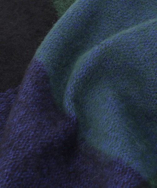 ikka（イッカ）の「ウォッシャブルマルチチェックマフラー（マフラー・レディース・ブルー/イエロー/レッド/ネイビー/ベージュ/グレー/グリーン/ブラック/イエロー系/ブラウン系・FREE）」の15枚目の写真