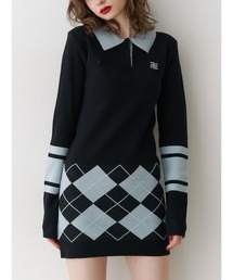 jouetie | ニットポロフィットミニワンピース(ワンピース)