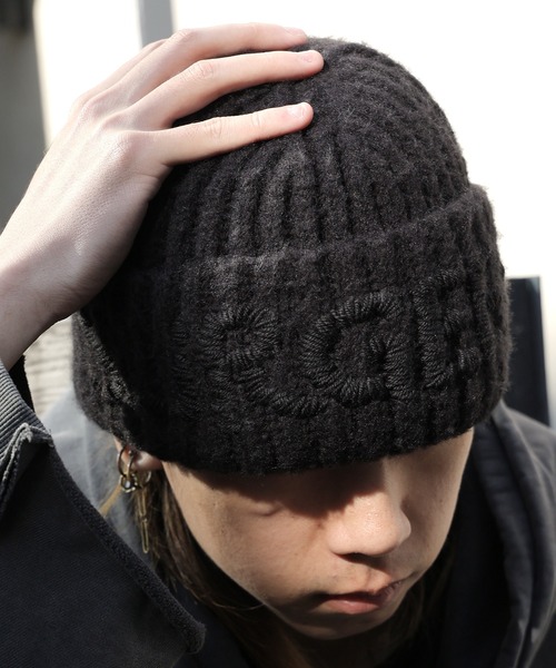 SURGERY/サージェリー hand stitch embroidery logo beanie