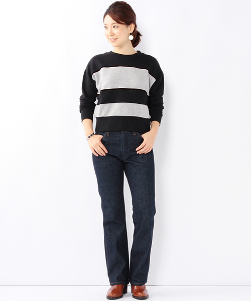 B:MING by BEAMS（ビーミングバイビームス）の「ビーミング by ビームス / 配色裏毛プルオーバー（スウェット・レディース・ブラック/ケリー・ONE SIZE）」の15枚目の写真