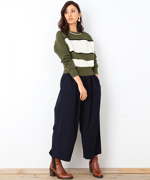 B:MING by BEAMS（ビーミングバイビームス）の「ビーミング by ビームス / 配色裏毛プルオーバー（スウェット・レディース・ブラック/ケリー・ONE SIZE）」の14枚目の写真