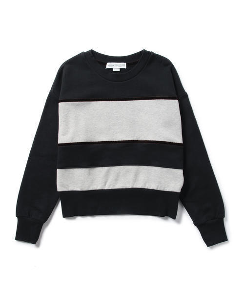 B:MING by BEAMS（ビーミングバイビームス）の「ビーミング by ビームス / 配色裏毛プルオーバー（スウェット・レディース・ブラック/ケリー・ONE SIZE）」の3枚目の写真