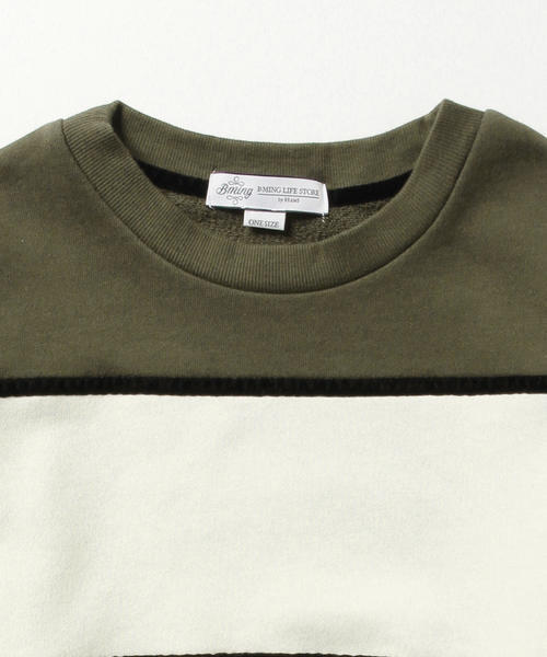 B:MING by BEAMS（ビーミングバイビームス）の「ビーミング by ビームス / 配色裏毛プルオーバー（スウェット・レディース・ブラック/ケリー・ONE SIZE）」の9枚目の写真