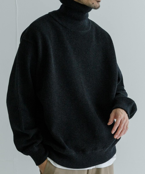 ニット+セーター 020132 crepuscule MOSS STITCH TURTLE crepuscule（クレプスキュール）の「crepuscule Moss Stitch Turtle