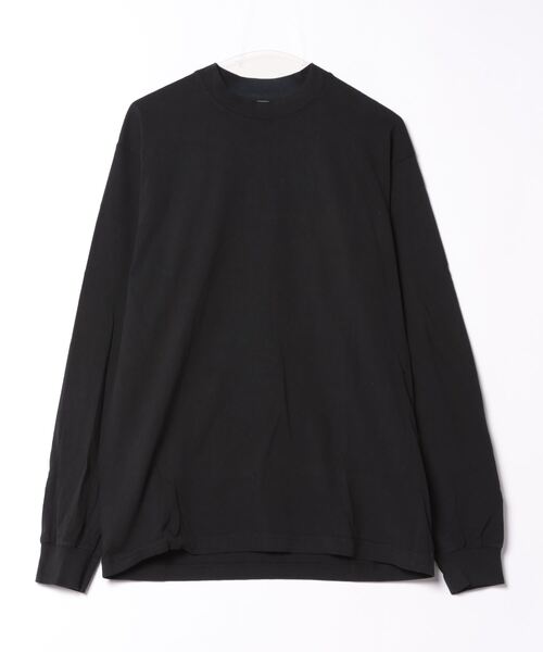 LOS ANGELES APPAREL(ロサンゼルスアパレル)の「【Los Angeles Apparel /ロサンゼルス アパレル】 Long Sleeve Grmnt Dye CrewNeck 6.5oz 1807GD ヘビーウェイト ロンT MADE IN USA(Tシャツ/カットソー・メンズ・ブラック/ホワイト/スミクロ・MEDIUM/LARGE/X-LARGE/SMALL)」の1枚目の写真