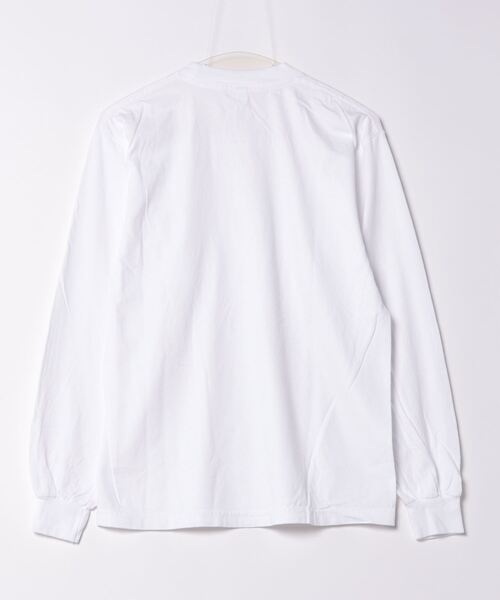 LOS ANGELES APPAREL(ロサンゼルスアパレル)の「【Los Angeles Apparel /ロサンゼルス アパレル】 Long Sleeve Grmnt Dye CrewNeck 6.5oz 1807GD ヘビーウェイト ロンT MADE IN USA(Tシャツ/カットソー・メンズ・ブラック/ホワイト/スミクロ・MEDIUM/LARGE/X-LARGE/SMALL)」の4枚目の写真
