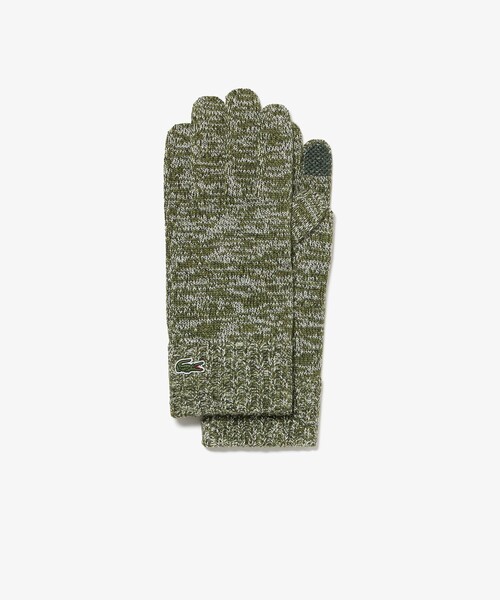 【セール】メランジェニットグローブ タッチパネル対応（手袋）｜LACOSTE（ラコステ）