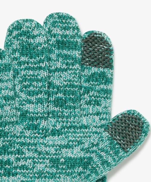 LACOSTE（ラコステ）の「メランジェニットグローブ タッチパネル対応（手袋・メンズ・カーキ/グレー/グリーン・FREE）」の6枚目の写真