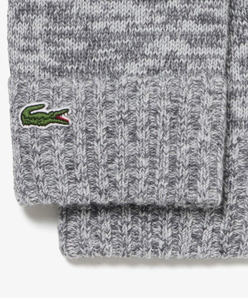 LACOSTE（ラコステ）の「メランジェニットグローブ タッチパネル対応（手袋・メンズ・カーキ/グレー/グリーン・FREE）」の9枚目の写真