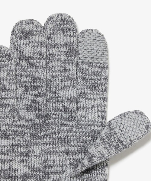 LACOSTE（ラコステ）の「メランジェニットグローブ タッチパネル対応（手袋・メンズ・カーキ/グレー/グリーン・FREE）」の10枚目の写真