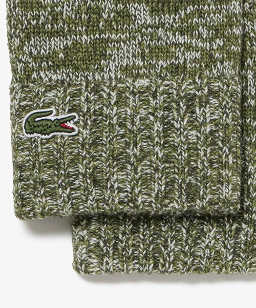 LACOSTE（ラコステ）の「メランジェニットグローブ タッチパネル対応（手袋・メンズ・カーキ/グレー/グリーン・FREE）」の11枚目の写真