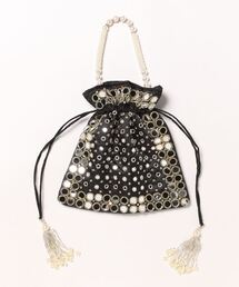 チャイハネ | 【チャイハネ】ミラーミニ巾着バッグ(ハンドバッグ)