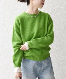 【SHIPS any別注】Harley of Scotland:〈手洗い可能〉シェットランド クルーネック ニット 24FW