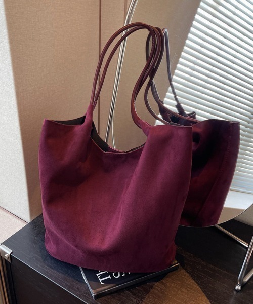 Miniministore(ミニミニストア)の「トートバッグ 肩掛けバッグ ポーチ付秋冬(トートバッグ・レディース・ブラック/ワインレッド/キャメル/ブラウン・FREE)」の4枚目の写真