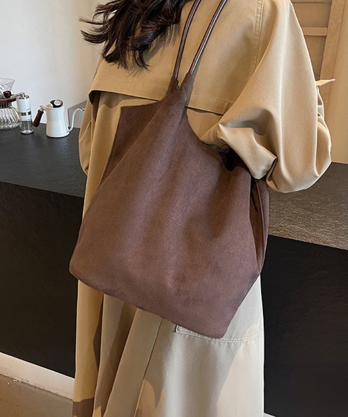 Miniministore(ミニミニストア)の「トートバッグ 肩掛けバッグ ポーチ付秋冬(トートバッグ・レディース・ブラック/ワインレッド/キャメル/ブラウン・FREE)」の8枚目の写真