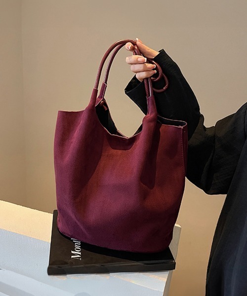 Miniministore(ミニミニストア)の「トートバッグ 肩掛けバッグ ポーチ付秋冬(トートバッグ・レディース・ブラック/ワインレッド/キャメル/ブラウン・FREE)」の14枚目の写真