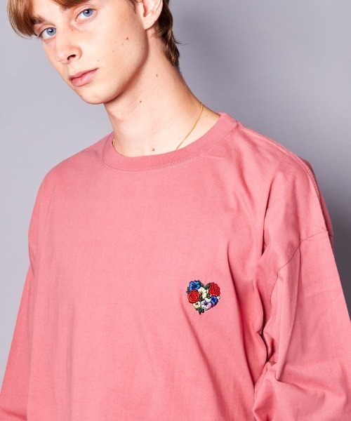 rehacer（レアセル）の「rehacer : Loose Color Point L/S（Tシャツ/カットソー・メンズ・グリーン/ピンク/イエロー/オレンジ/ブルー/ブラック/ホワイト・MEDIUM/LARGE/SMALL/X-LARGE）」の6枚目の写真