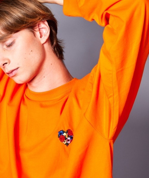 rehacer（レアセル）の「rehacer : Loose Color Point L/S（Tシャツ/カットソー・メンズ・グリーン/ピンク/イエロー/オレンジ/ブルー/ブラック/ホワイト・MEDIUM/LARGE/SMALL/X-LARGE）」の7枚目の写真