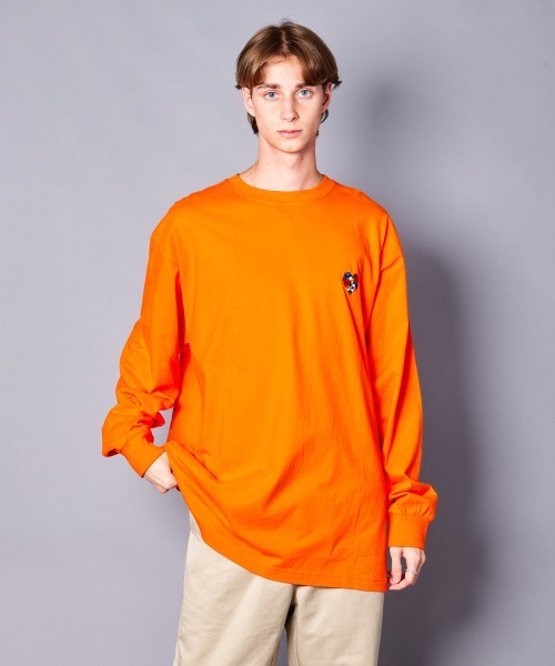 rehacer（レアセル）の「rehacer : Loose Color Point L/S（Tシャツ/カットソー・メンズ・グリーン/ピンク/イエロー/オレンジ/ブルー/ブラック/ホワイト・MEDIUM/LARGE/SMALL/X-LARGE）」の15枚目の写真