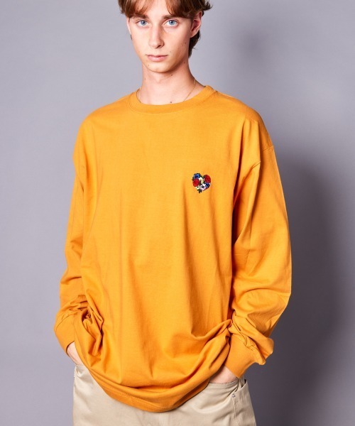 rehacer（レアセル）の「rehacer : Loose Color Point L/S（Tシャツ/カットソー・メンズ・グリーン/ピンク/イエロー/オレンジ/ブルー/ブラック/ホワイト・MEDIUM/LARGE/SMALL/X-LARGE）」の16枚目の写真