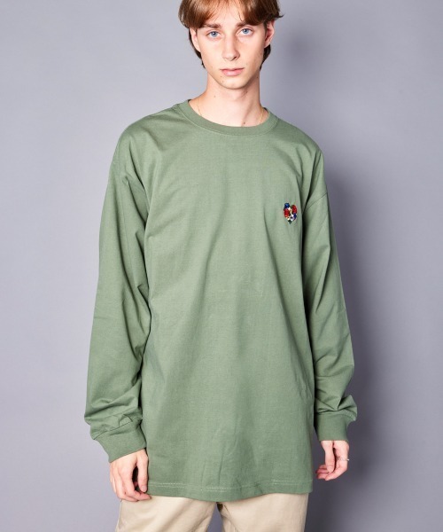 rehacer（レアセル）の「rehacer : Loose Color Point L/S（Tシャツ/カットソー・メンズ・グリーン/ピンク/イエロー/オレンジ/ブルー/ブラック/ホワイト・MEDIUM/LARGE/SMALL/X-LARGE）」の19枚目の写真