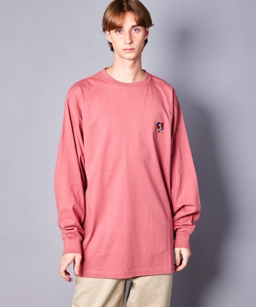 rehacer（レアセル）の「rehacer : Loose Color Point L/S（Tシャツ/カットソー・メンズ・グリーン/ピンク/イエロー/オレンジ/ブルー/ブラック/ホワイト・MEDIUM/LARGE/SMALL/X-LARGE）」の20枚目の写真