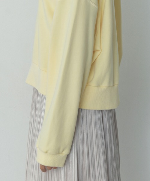 hunch（ハンチ）の「裏毛ピグメント カラースウェット（スウェット・レディース・オレンジ/ライトイエロー/スカイブルー/ベビーピンク・FREE）」の9枚目の写真