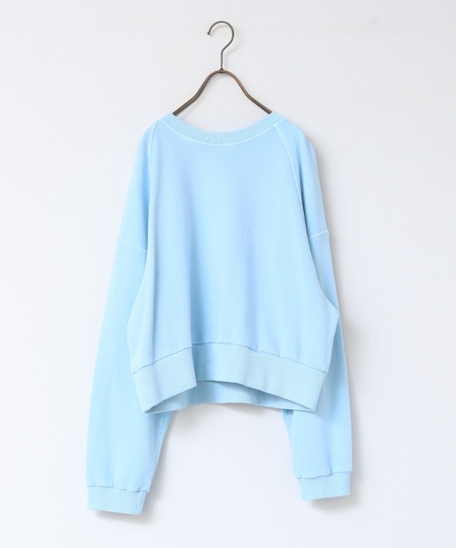 hunch（ハンチ）の「裏毛ピグメント カラースウェット（スウェット・レディース・オレンジ/ライトイエロー/スカイブルー/ベビーピンク・FREE）」の22枚目の写真