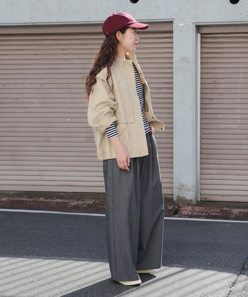 B:MING by BEAMS（ビーミングバイビームス）の「2WAY ミリタリー ブルゾン（S～M）（ブルゾン・レディース・ベージュ/オリーブ・MEDIUM/SMALL）」の13枚目の写真