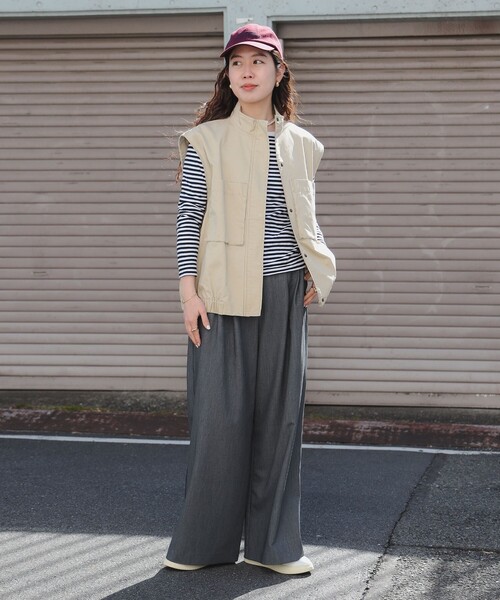 B:MING by BEAMS（ビーミングバイビームス）の「2WAY ミリタリー ブルゾン（S～M）（ブルゾン・レディース・ベージュ/オリーブ・MEDIUM/SMALL）」の17枚目の写真