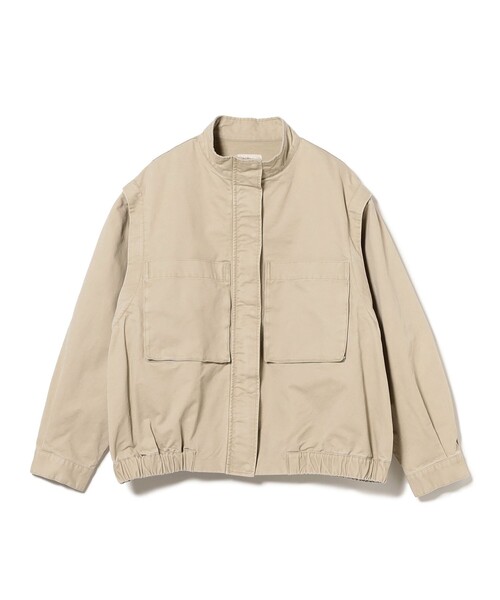 B:MING by BEAMS（ビーミングバイビームス）の「2WAY ミリタリー ブルゾン（S～M）（ブルゾン・レディース・ベージュ/オリーブ・MEDIUM/SMALL）」の18枚目の写真