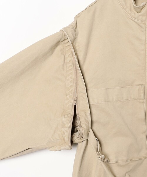 B:MING by BEAMS（ビーミングバイビームス）の「2WAY ミリタリー ブルゾン（S～M）（ブルゾン・レディース・ベージュ/オリーブ・MEDIUM/SMALL）」の21枚目の写真