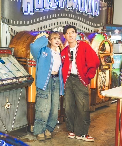 【セール】《PBLIM×ゆたせな》ハートロゴカーデ（カーディガン/ボレロ）｜PBLIM（ページボーイリム）