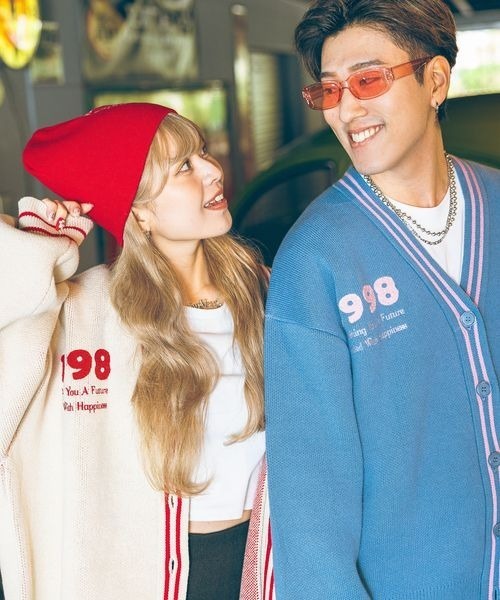 【セール】《PBLIM×ゆたせな》ハートロゴカーデ（カーディガン/ボレロ）｜PBLIM（ページボーイリム）