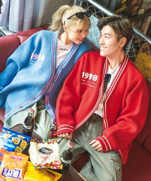 【セール】《PBLIM×ゆたせな》ハートロゴカーデ（カーディガン/ボレロ）｜PBLIM（ページボーイリム）