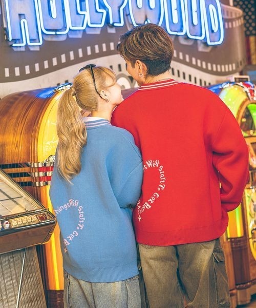 【セール】《PBLIM×ゆたせな》ハートロゴカーデ（カーディガン/ボレロ）｜PBLIM（ページボーイリム）