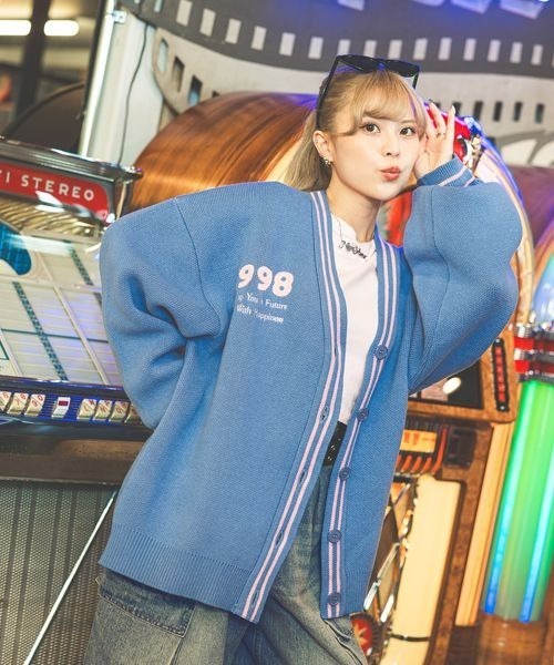 【セール】《PBLIM×ゆたせな》ハートロゴカーデ（カーディガン/ボレロ）｜PBLIM（ページボーイリム）