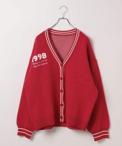 【セール】《PBLIM×ゆたせな》ハートロゴカーデ（カーディガン/ボレロ）｜PBLIM（ページボーイリム）