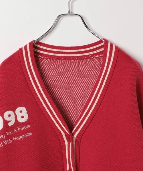 【セール】《PBLIM×ゆたせな》ハートロゴカーデ（カーディガン/ボレロ）｜PBLIM（ページボーイリム）