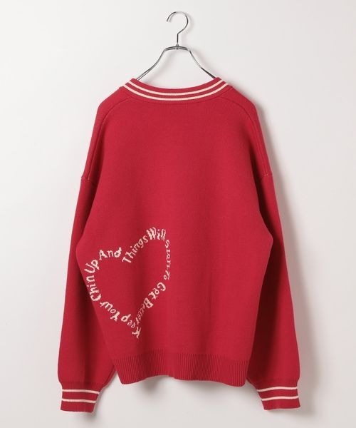 【セール】《PBLIM×ゆたせな》ハートロゴカーデ（カーディガン/ボレロ）｜PBLIM（ページボーイリム）