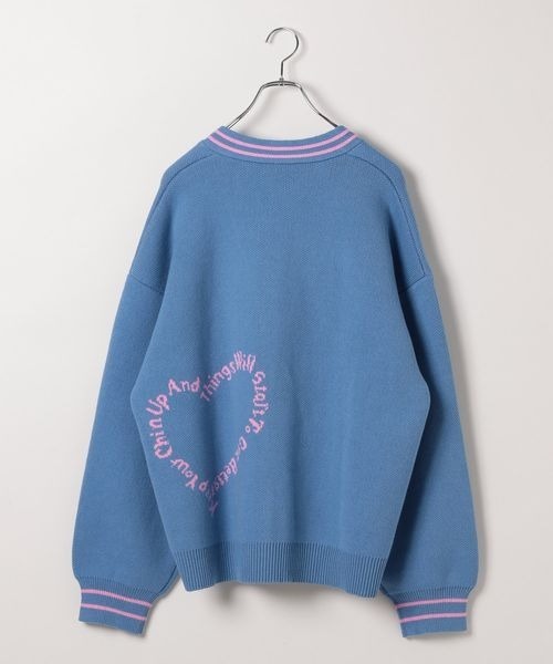 【セール】《PBLIM×ゆたせな》ハートロゴカーデ（カーディガン/ボレロ）｜PBLIM（ページボーイリム）