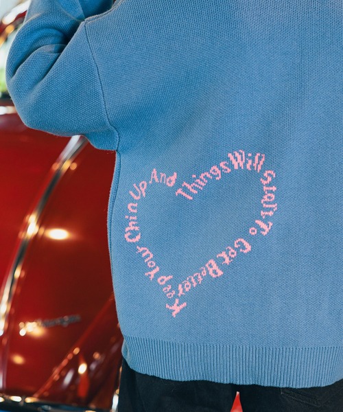 【セール】《PBLIM×ゆたせな》ハートロゴカーデ（カーディガン/ボレロ）｜PBLIM（ページボーイリム）