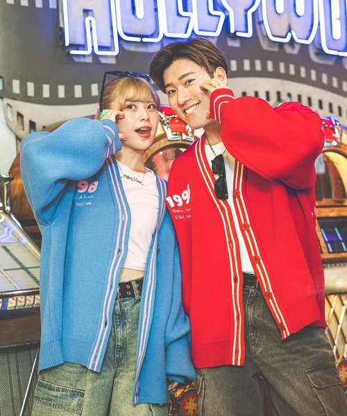 【セール】《PBLIM×ゆたせな》ハートロゴカーデ（カーディガン/ボレロ）｜PBLIM（ページボーイリム）