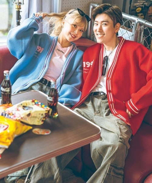 【セール】《PBLIM×ゆたせな》ハートロゴカーデ（カーディガン/ボレロ）｜PBLIM（ページボーイリム）