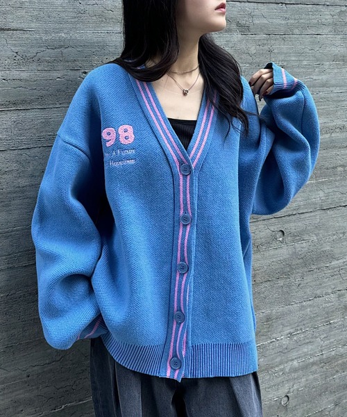 【セール】《PBLIM×ゆたせな》ハートロゴカーデ（カーディガン/ボレロ）｜PBLIM（ページボーイリム）