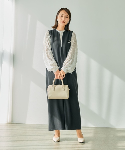 LEPSIM（レプシィム）の「【入卒式／セレモニー】ショルダーボストンバッグ　213373（ボストンバッグ・レディース・オフホワイト/ブラック・ONE SIZE）」の22枚目の写真