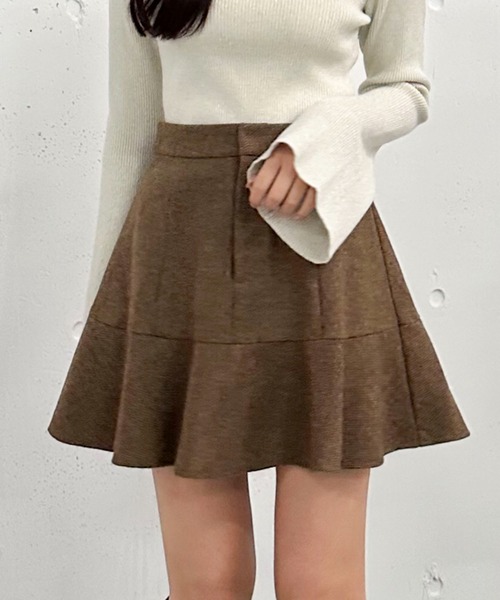 archives（アルシーヴ）の「ヘリンボーンフレアミニスカート（スカート・レディース・ブラウン/グレー/ブラック・MEDIUM）」の4枚目の写真