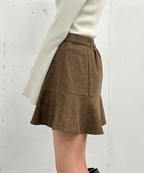 archives（アルシーヴ）の「ヘリンボーンフレアミニスカート（スカート・レディース・ブラウン/グレー/ブラック・MEDIUM）」の6枚目の写真